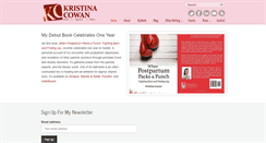 Desktop Screenshot of kristinacowan.com